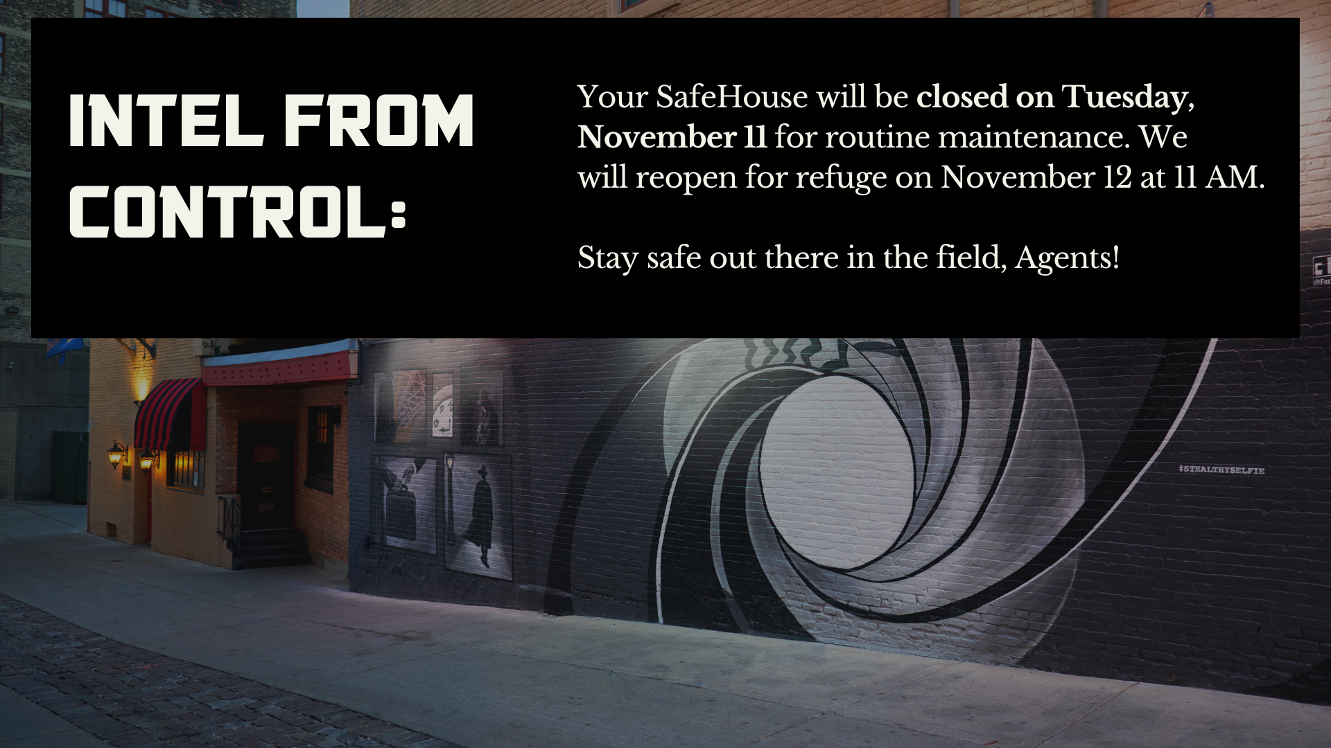 Temporarily Closed SafeHouse